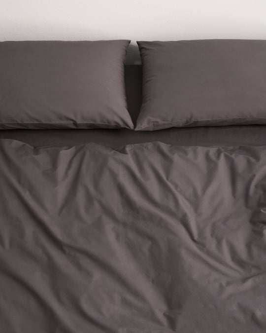 Graphite 100% Organic Cotton Pillowcases (Set of Two)