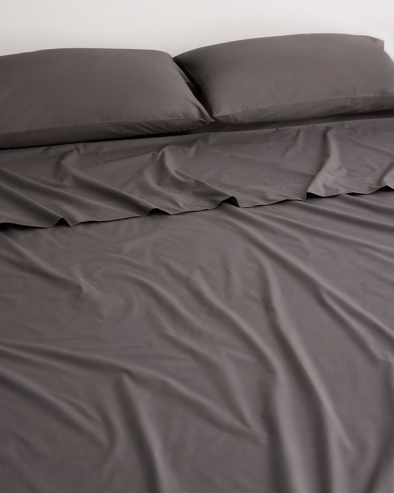 Graphite 100% Organic Cotton Fitted Sheet