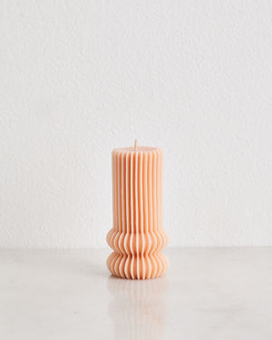 Love Ally x Bed Threads Wave Ridge Candle in Terracotta