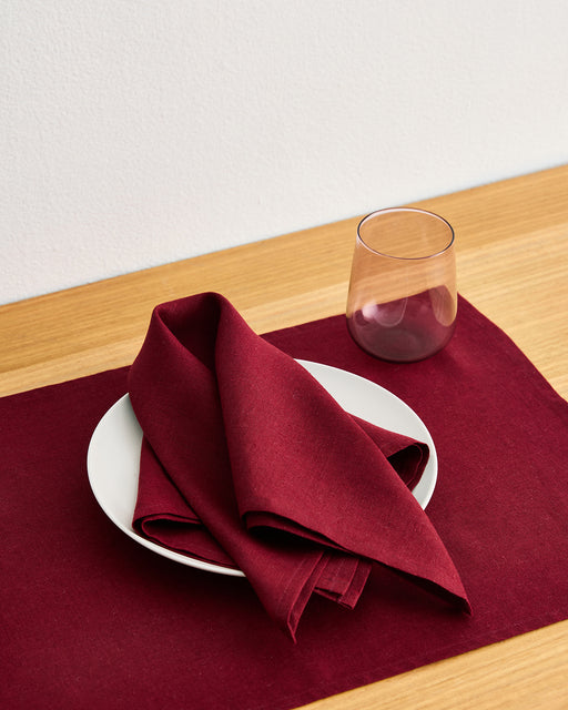 Mulberry 100% French Flax Linen Napkins (Set of Four)