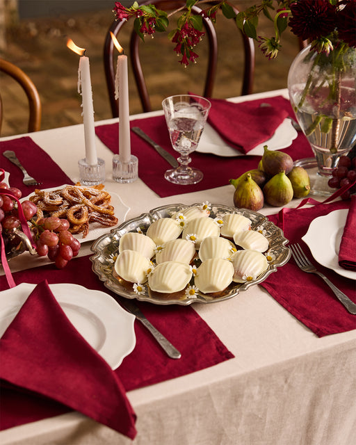 Crème 100% French Flax Linen Tablecloth