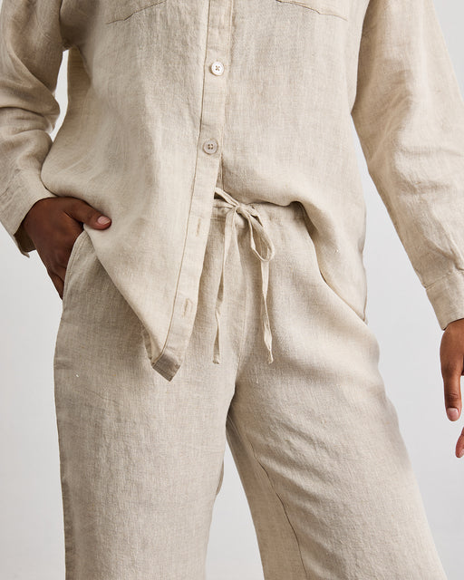 Lounge Linen Pants in Oatmeal