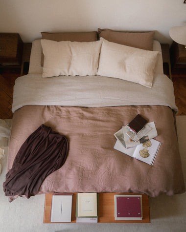 Portobello 100% French Flax Linen Duvet Cover Set