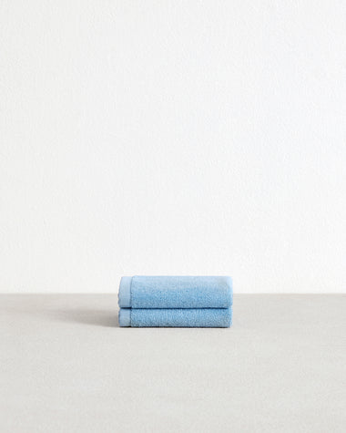 Sky 100% Cotton Terry Face Washers (Set of Two)