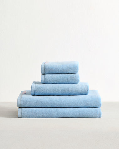 Sky 100% Cotton Terry Bath Sheet Bundle