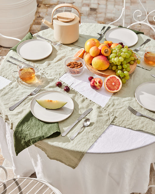 Sage 100% French Flax Linen Placemats (Set of Four)