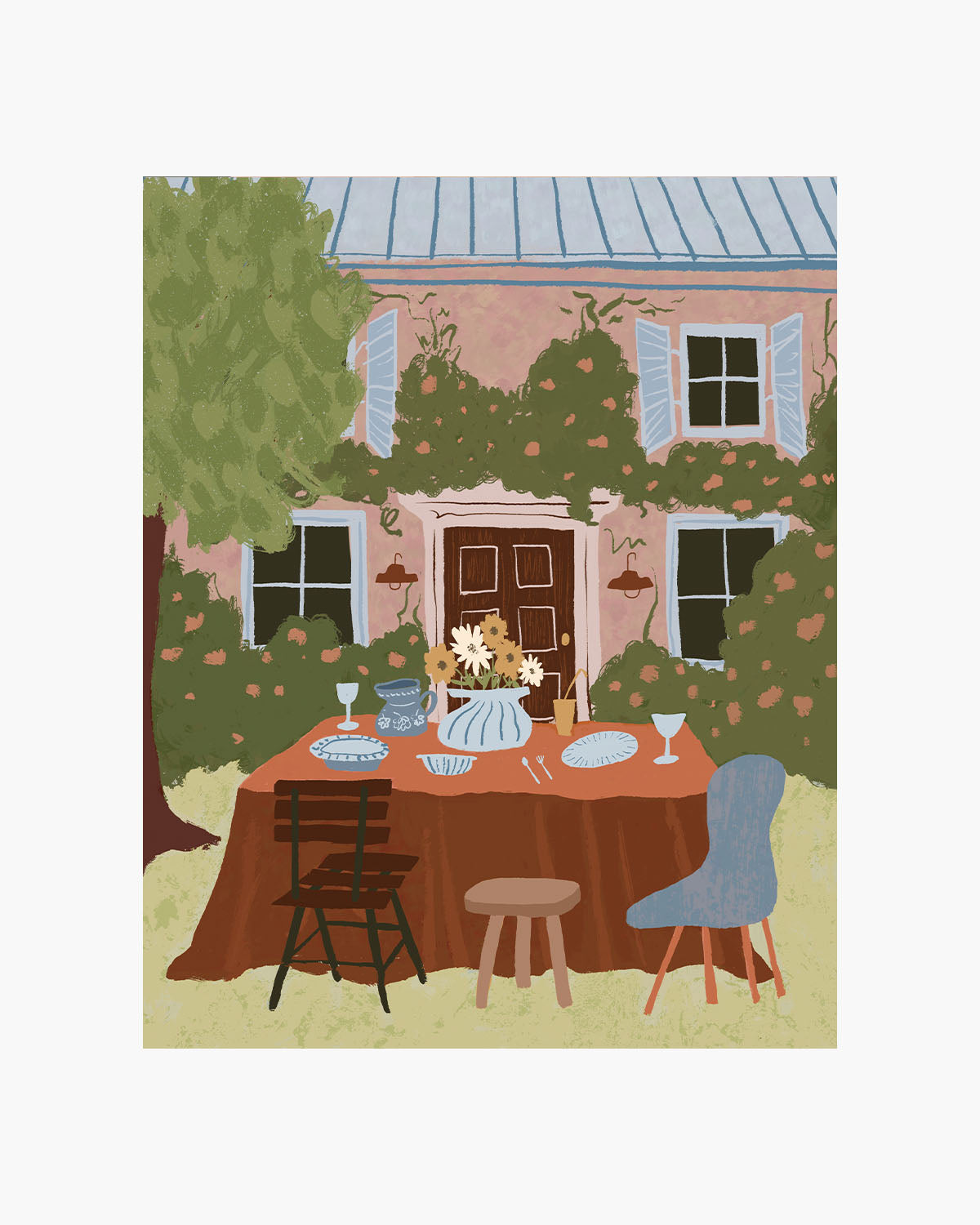 Evi-O Studio x Bed Threads 'Long Lunch' Print