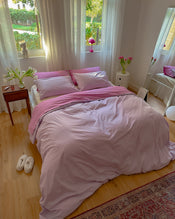 Bubblegum 100% Organic Cotton Flat Sheet - view