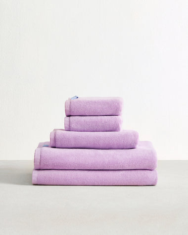 Violet 100% Cotton Terry Bath Sheet Bundle