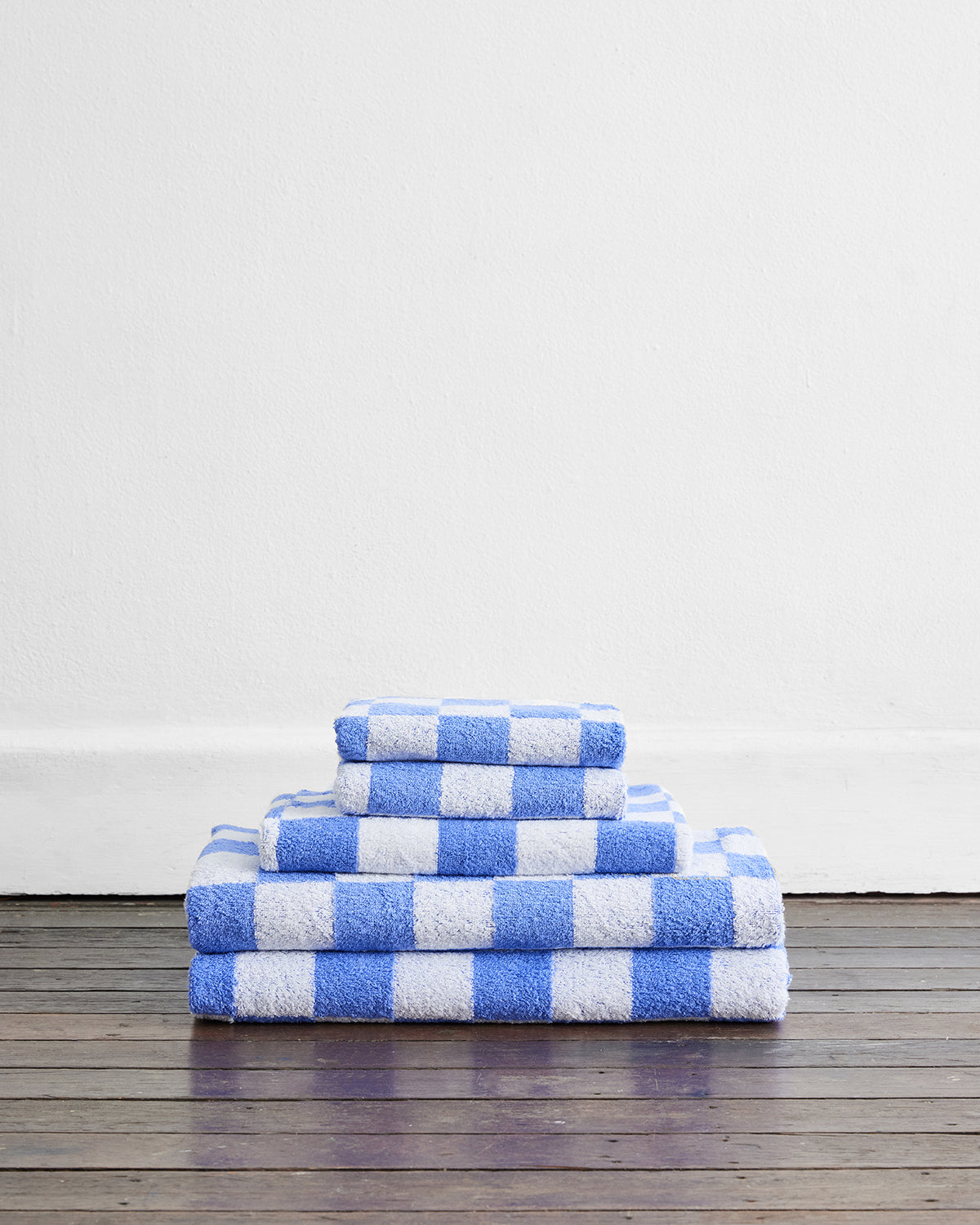 Wildflower & White Check Bath Towel Bundle