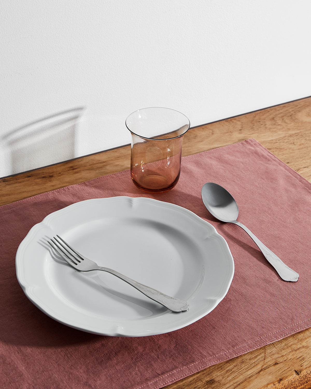 Pink Clay 100% French Flax Linen Placemats (Set of Four)