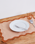 Terracotta & Rust  Scalloped Placemats (Set of Four)