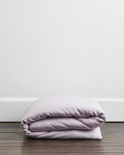 Lilac 100% French Flax Linen Duvet Cover