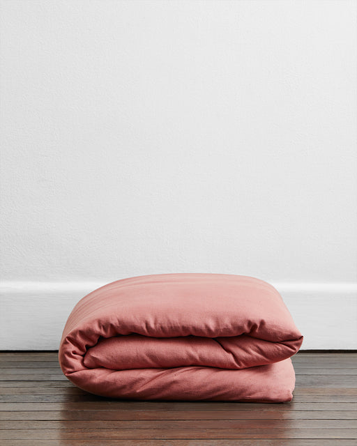 Pink Clay 100% French Flax Linen Duvet Cover