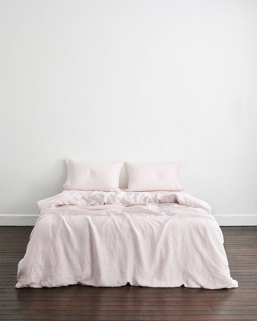 Rosewater 100% French Flax Linen Duvet Cover