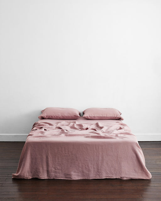 Lavender 100% French Flax Linen Flat Sheet
