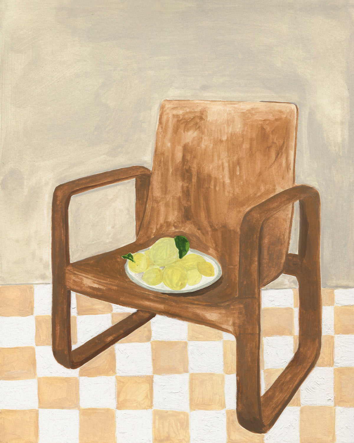 Isabelle Vandeplassche x Bed Threads 'Chair With Lemons' Print
