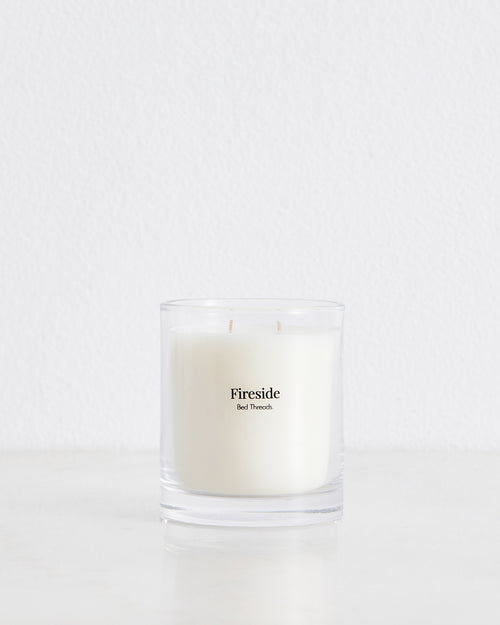 Fireside Candle by Bed Threads