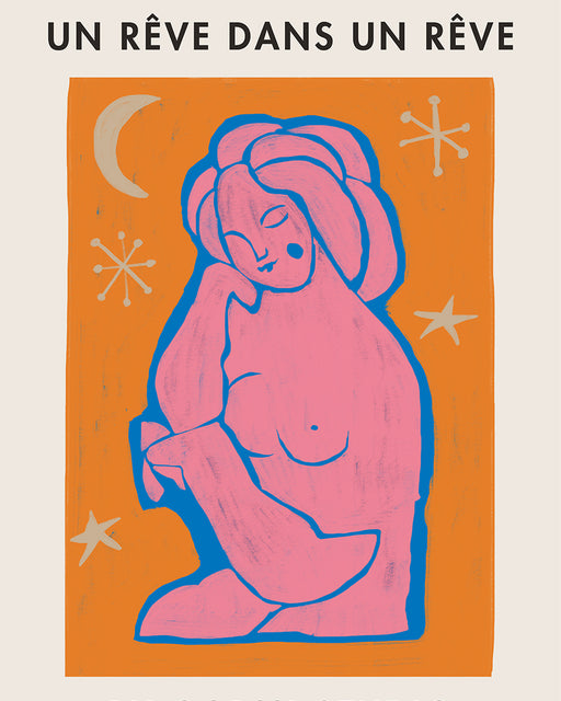 By Garmi 'Dream Within A Dream Orange' Print