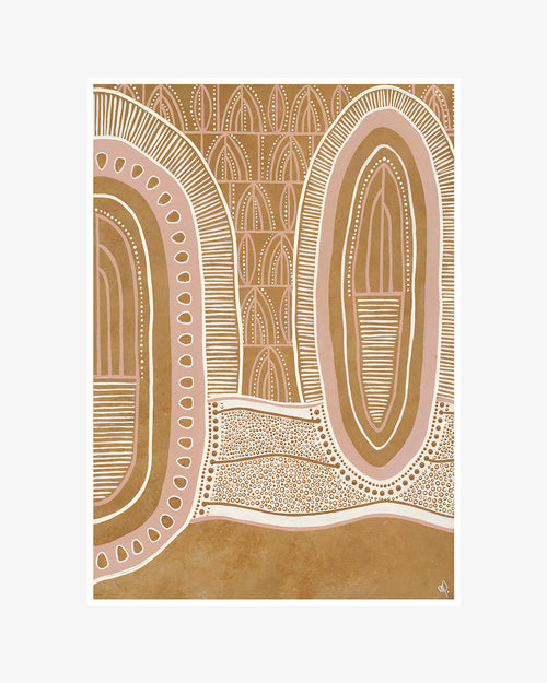Lauren Freestone x Bed Threads ‘Tree Carvings’ Print
