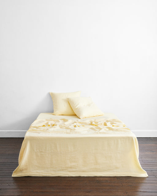 Limoncello 100% French Flax Linen European Pillowcases (Set of Two)