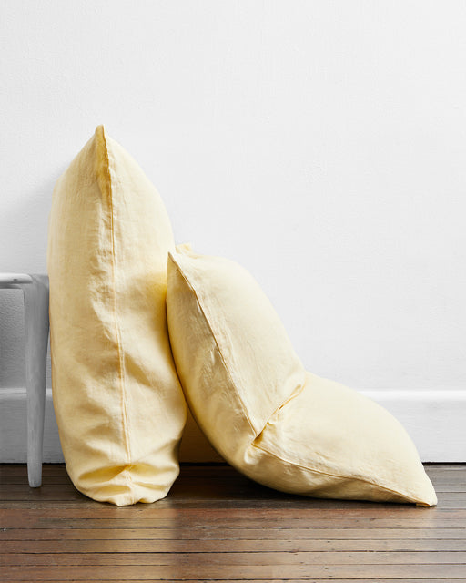 Limoncello 100% French Flax Linen Pillowcases (Set of Two)