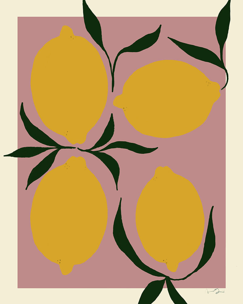 Anna Mörner 'Pink Lemon' Print