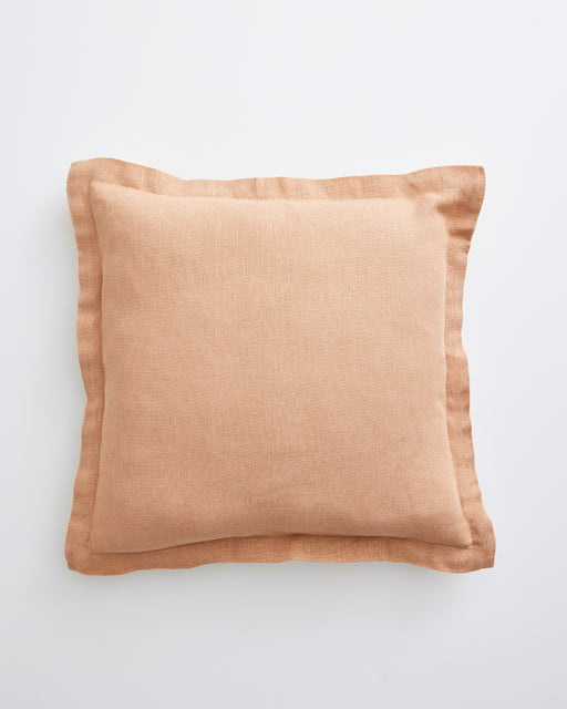 Terracotta 100% French Flax Linen Cushion Cover